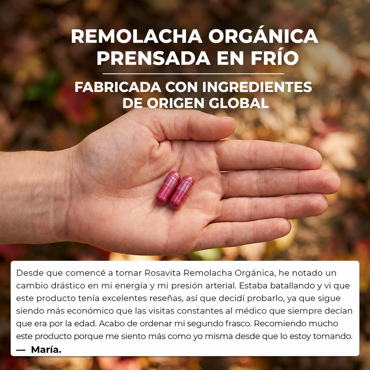 Capsulas de Remolacha Rosavita