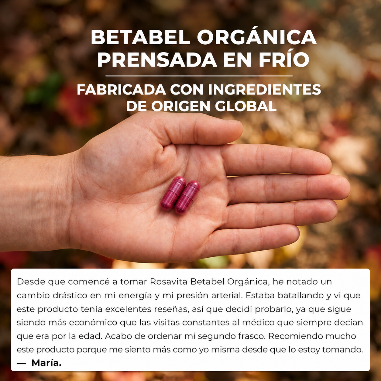 Cápsulas de Betabel Rosavita